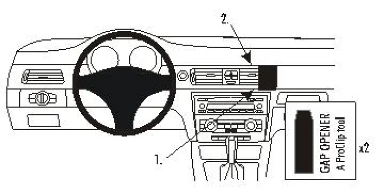 BMW 316-330/E90/E91/E92/E93 05-12, Vinklad, Träpanel