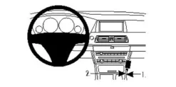 BMW F07 10-15, Konsolplacerad