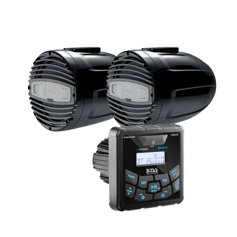BOSS MGR450B & Hertz HTX 8 sporthögtalare, marinpaket