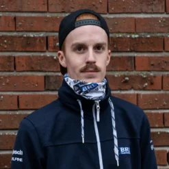 BRL Tubhalsduk Vit/Svart/Blå