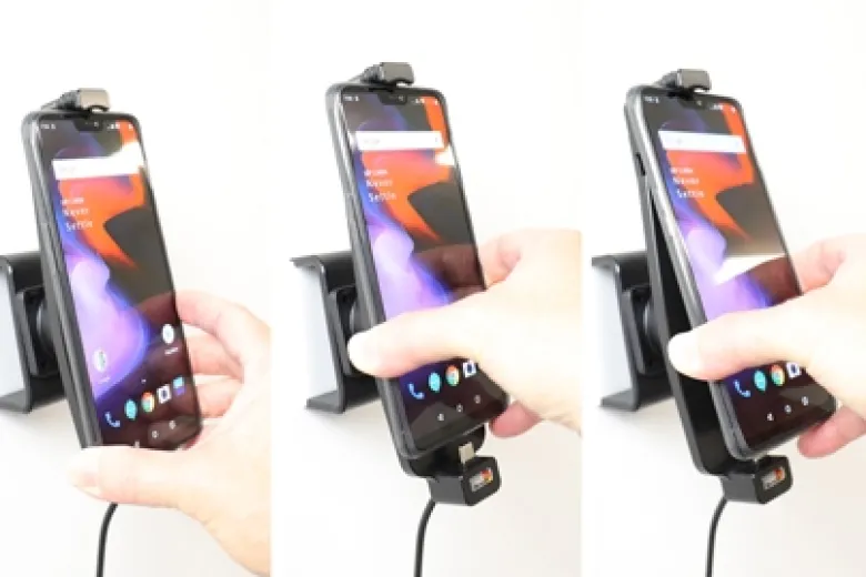 Brodit Aktiv hållare för fast installation, OnePlus 6/6T/7