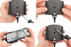 Brodit Aktiv hållare för fast installation, Apple iPhone 15 Plus/15 Pro Max/16 Plus/16 Pro Max