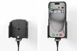 Brodit Aktiv hållare för fast installation, Apple iPhone 15/15 Pro/16/16 Pro/16e