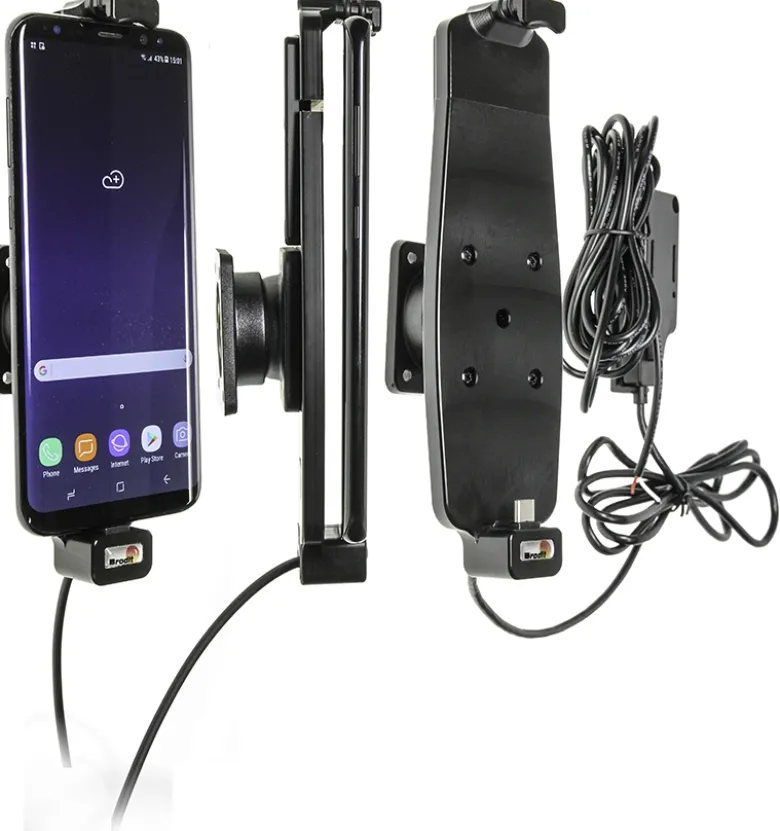 Brodit Aktiv hållare för fast installation, Samsung Galaxy S10+/S8+/S9+