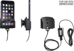 Brodit Aktiv hållare för fast installation, Apple iPhone 11/11 Pro/6 Plus/6S Plus/7 Plus/8 Plus/X/XR/Xs/Xs Max