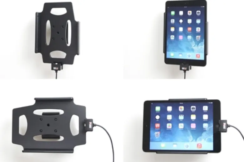 Brodit Aktiv hållare för fast installation, Apple iPad Mini 2 (A1489, A1490, A1491)/3 (A1599, A1600)/Retina