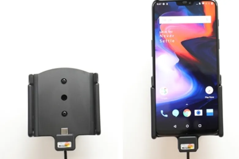 Brodit Aktiv hållare med cigg-kontakt, OnePlus 6/6T