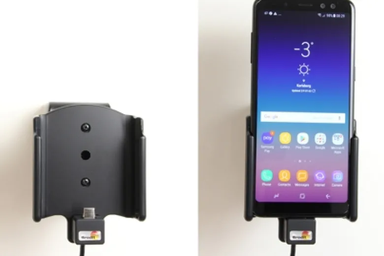 Brodit Aktiv hållare med cigg-kontakt, Samsung Galaxy A8 (2018)