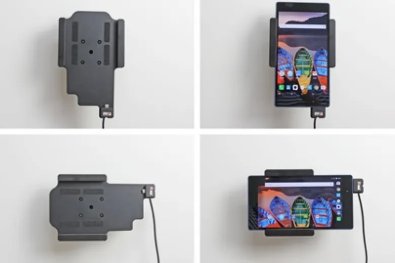 Brodit Aktiv hållare med cigg-kontakt, Lenovo Tab 3 7