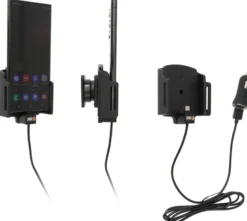 Brodit Aktiv hållare med USB-kabel och cigg-adapter, Samsung Galaxy S22 Ultra 5G (SM-S908B/SM-S908B/DS)
