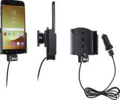Brodit Aktiv hållare med USB-kabel och cigg-adapter, Samsung Galaxy J7 (2017) Sm-J730F