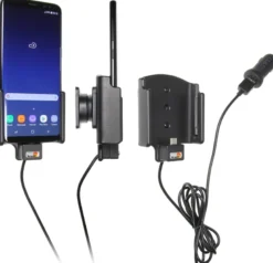 Brodit Aktiv hållare med USB-kabel och cigg-adapter, Samsung Galaxy S8
