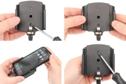 Brodit Aktiv hållare med USB-kabel och cigg-adapter, Apple iPhone 15/15 Pro/16/16 Pro/16e