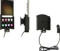 Brodit Aktiv hållare med USB-kabel och cigg-adapter, Samsung Galaxy S23 Ultra SM-S918B/DS