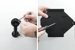 Brodit Aktiv hållare med USB-kabel och cigg-adapter, Apple iPad 10th Gen (A2696, A2757, A2777)/2025 A16 (A3354, A3355, A3356)