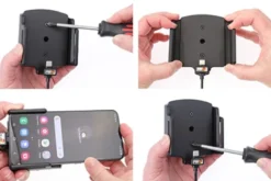 Brodit Aktiv hållare med USB-kabel och cigg-adapter, Samsung Galaxy S22+ 5G (SM-S906B/SM-S906B/DS)
