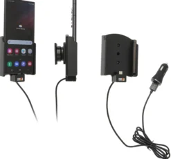 Brodit Aktiv hållare med USB-kabel och cigg-adapter, Samsung Galaxy S22 Ultra 5G (SM-S908B/SM-S908B/DS)