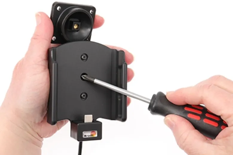 Brodit Aktiv hållare med USB-kabel och cigg-adapter, Samsung Galaxy S22 5G SM-S901B/SM-S901B/DS