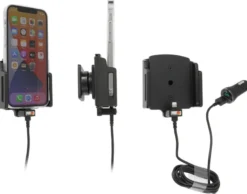 Brodit Aktiv hållare med USB-kabel och cigg-adapter, Apple iPhone 12/12 Pro/13/13 Pro/14 Pro