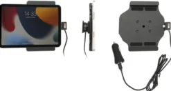 Brodit Aktiv hållare med USB-kabel och cigg-adapter, Apple iPad Mini 6th Gen (A2567, A2568, A2569)/7th Gen 2024 (A2995, A2996)