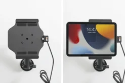 Brodit Aktiv hållare med USB-kabel och cigg-adapter, Apple iPad Mini 6th Gen (A2567, A2568, A2569)/7th Gen 2024 (A2995, A2996)