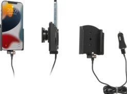 Brodit Aktiv hållare med USB-kabel och cigg-adapter, Apple iPhone 13 Pro Max/14 Plus/14 Pro Max