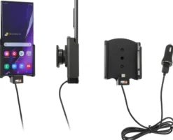 Brodit Aktiv hållare med USB-kabel och cigg-adapter, Samsung Galaxy Note 20 Ultra 5G