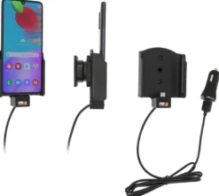 Brodit Aktiv hållare med USB-kabel och cigg-adapter, Samsung Galaxy A41 (SM-A415F)