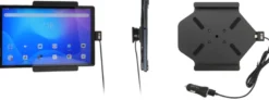 Brodit Aktiv hållare med USB-kabel och cigg-adapter, Lenovo Tab K10 TB-X6C6F