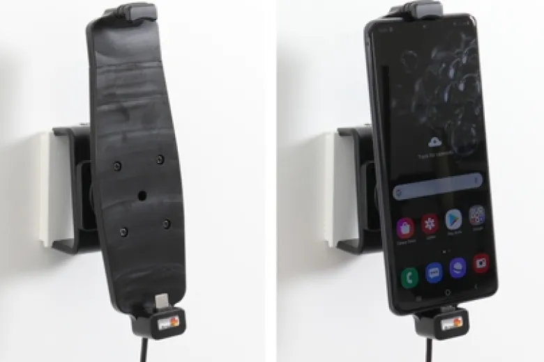 Brodit Aktiv hållare med USB-kabel och cigg-adapter, Samsung Galaxy Note 20 Ultra 5G/S20 Ultra 5G (SM-G988B)