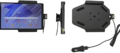 Brodit Aktiv hållare med USB-kabel och cigg-adapter, Samsung Galaxy Tab A7 Lite SM-T220/SM-T225