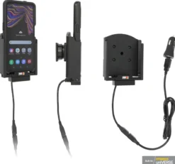 Brodit Aktiv hållare med USB-kabel och cigg-adapter, Samsung Galaxy Xcover Pro SM-G715