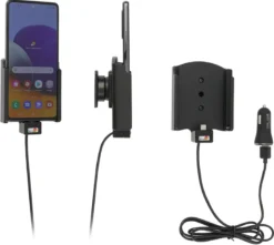 Brodit Aktiv hållare med USB-kabel och cigg-adapter, Samsung Galaxy A72 SM-A725F/DS