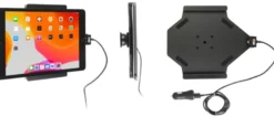 Brodit Aktiv hållare med USB-kabel och cigg-adapter, Apple iPad 10.2 7th Gen (A2197, A2198, A2200)/8th Gen (A2428, A2429, A2430, A2270)/9th Gen (A2602, A2603, A2604, A2605)