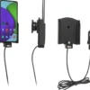 Brodit Aktiv hållare med USB-kabel och cigg-adapter, Samsung Galaxy A52 SM-A52F/DS/A52S 5G SM-A528B. SM-A528B/DS