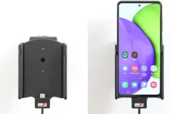 Brodit Aktiv hållare med USB-kabel och cigg-adapter, Samsung Galaxy A52 SM-A52F/DS/A52S 5G SM-A528B. SM-A528B/DS