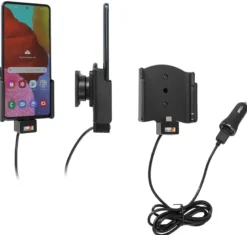 Brodit Aktiv hållare med USB-kabel och cigg-adapter, Samsung Galaxy A51 SM-A515F/DSN