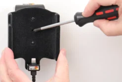 Brodit Aktiv hållare med USB-kabel och cigg-adapter, Apple iPhone 11 Pro