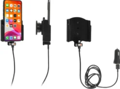 Brodit Aktiv hållare med USB-kabel och cigg-adapter, Apple iPhone 11 Pro