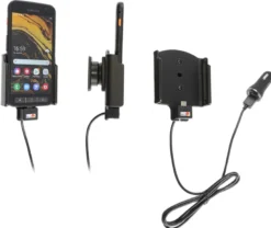 Brodit Aktiv hållare med USB-kabel och cigg-adapter, Samsung Galaxy XCover 4s