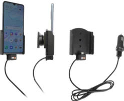 Brodit Aktiv hållare med USB-kabel och cigg-adapter, Huawei P30