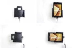 Brodit Aktiv hållare med USB-kabel och cigg-adapter, Samsung Galaxy Tab Active 2 SM-T390/SM-T395/3 SM-T570/SM-T575