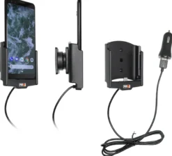 Brodit Aktiv hållare med USB-kabel och cigg-adapter, Google Pixel 3