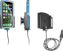 Brodit Aktiv hållare med USB-kabel och cigg-adapter, Apple iPhone 11/11 Pro/11 Pro Max/Xs Max