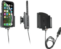 Brodit Aktiv hållare med USB-kabel och cigg-adapter, Apple iPhone 11 Pro Max/Xs Max