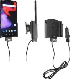 Brodit Aktiv hållare med USB-kabel och cigg-adapter, OnePlus 6/6T/7