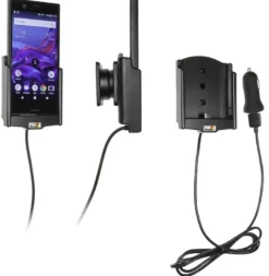 Brodit Aktiv hållare med USB-kabel och cigg-adapter, Sony Xperia XZ1 Compact