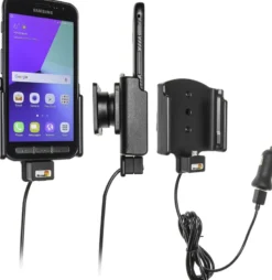 Brodit Aktiv hållare med USB-kabel och cigg-adapter, Samsung Galaxy Xcover 4