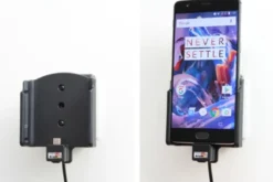 Brodit Aktiv hållare med USB-kabel och cigg-adapter, OnePlus 3/3T