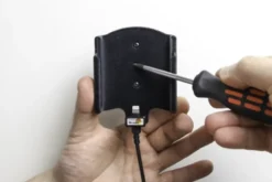 Brodit Aktiv hållare med USB-kabel och cigg-adapter, Apple iPhone X/Xs